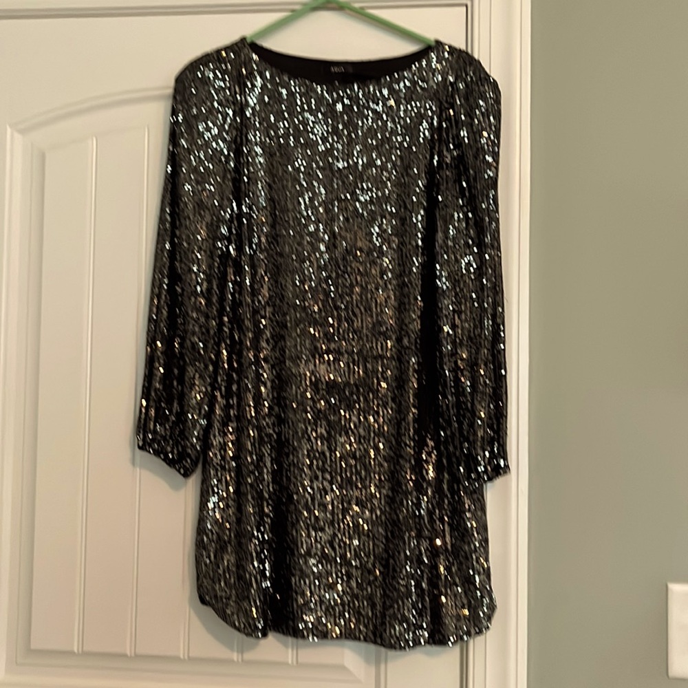 Sequin shift dress-perfect for holiday parties!